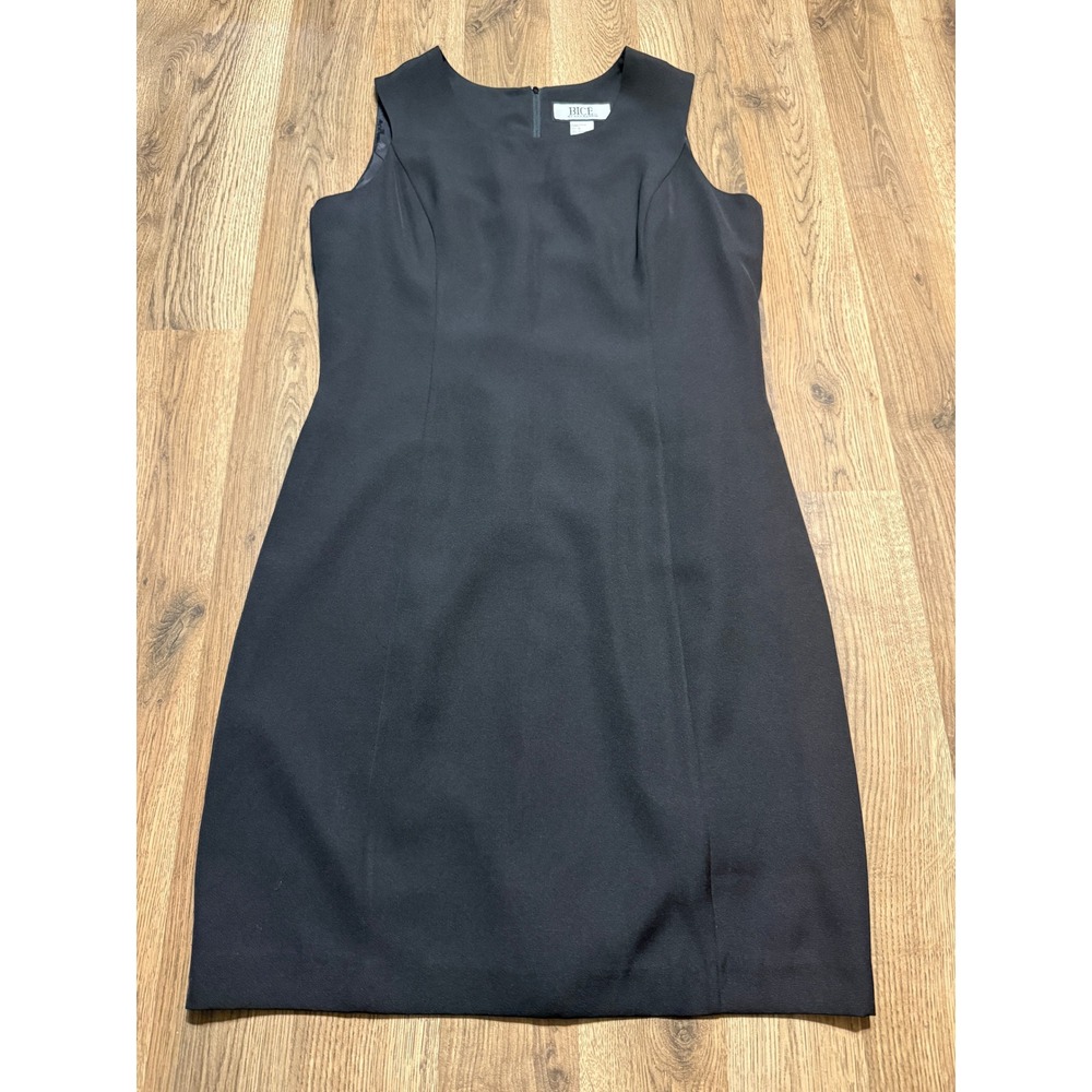 Bice by Sag Harbor Dress Women Size 10 Black Sheath Dress Sleeveless Casual